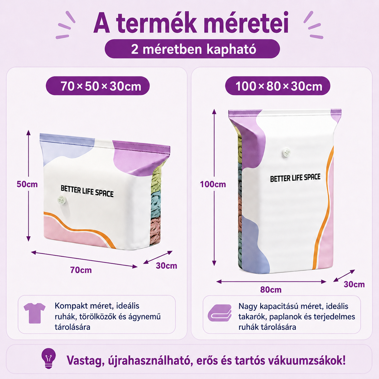 UTOLSÓ NAP! 🔥 70% KEDVEZMÉNY ✨ SVOZK® Pumpás 3D vákuumos tárolótasakok 📦 A tökéletes többfunkciós rendszerező ruhákhoz, játékokhoz, könyvekhez és plüssállatokhoz 🧸📚👕🧦