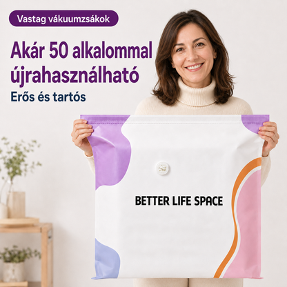UTOLSÓ NAP! 🔥 70% KEDVEZMÉNY ✨ SVOZK® Pumpás 3D vákuumos tárolótasakok 📦 A tökéletes többfunkciós rendszerező ruhákhoz, játékokhoz, könyvekhez és plüssállatokhoz 🧸📚👕🧦