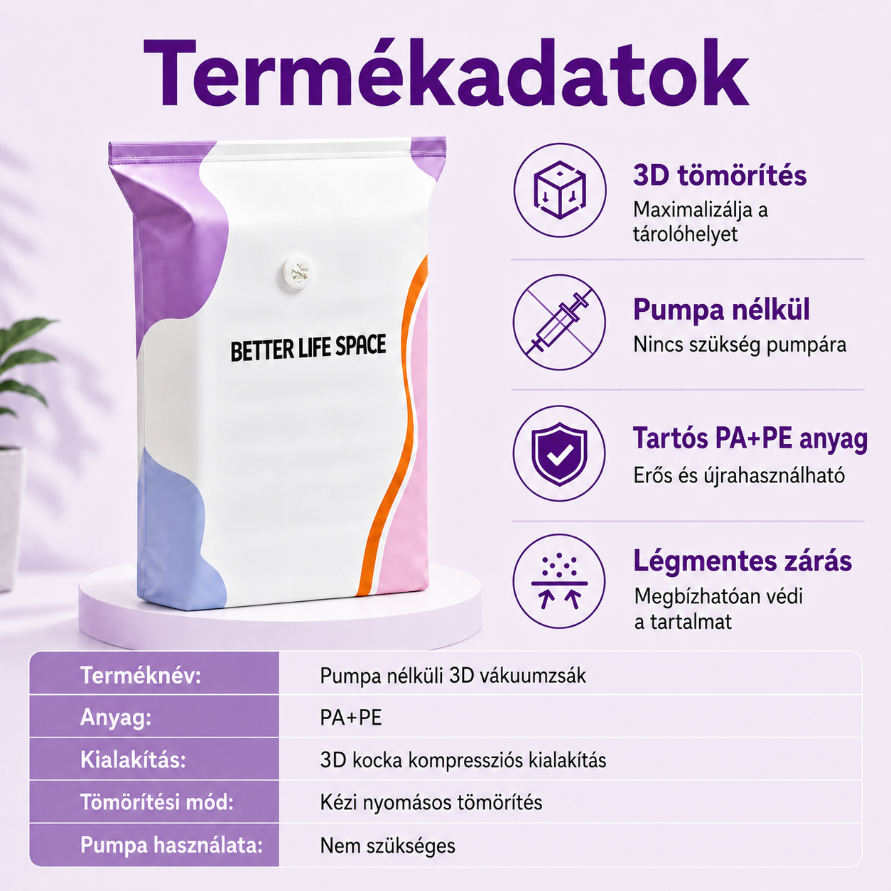 UTOLSÓ NAP! 🔥 70% KEDVEZMÉNY ✨ SVOZK® Pumpás 3D vákuumos tárolótasakok 📦 A tökéletes többfunkciós rendszerező ruhákhoz, játékokhoz, könyvekhez és plüssállatokhoz 🧸📚👕🧦