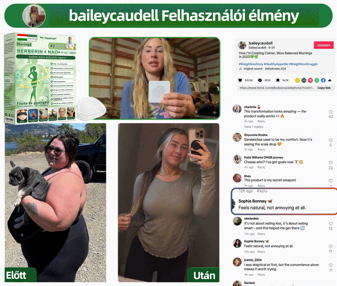 Hivatalos Webáruház | 💥Healrize® Moringa–Berberin és NAD+ 10 az 1-ben Fejlett Nano Mikrotűs Tapasz  ✅ Napi egy alkalmazás · Látható változások akár 7 napon belül
