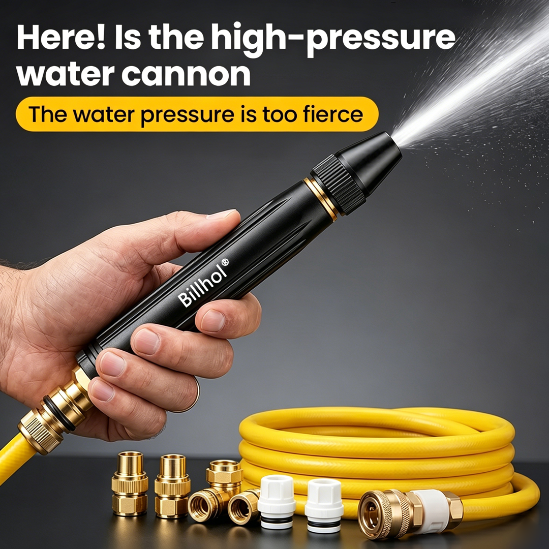 🔥 Last Day! Lowest Price — Only £4.66!!丨Billhol® 🏆Home high-pressure car wash water gun , a must-have for watering plants and vegetables, and car washing.👍💦