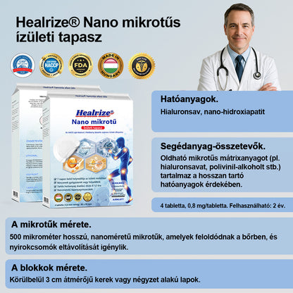 Hivatalos áruház：👨‍⚕️𝐇𝐞𝐚𝐥𝐫𝐢𝐳𝐞® Nano-bevezető ízületi terápia (fájdalommentes, tartós, ízületi gyulladás, visszér és különböző ortopédiai betegségek esetén alkalmazható)