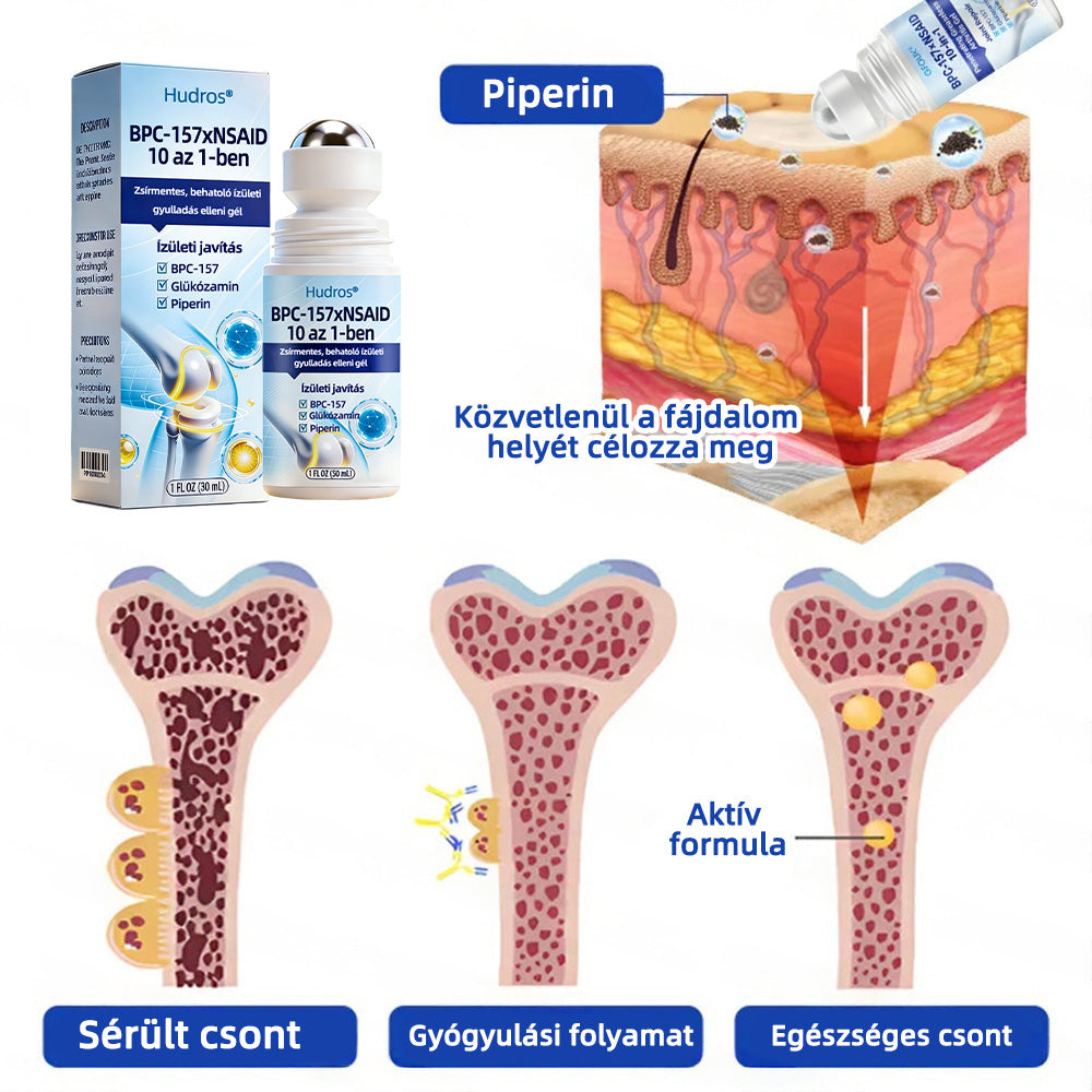 Exkluzív | Hudros® BPC-157 × Nem szteroid gyulladáscsökkentő 10 az 1-ben behatoló, olajmentes ízületi gél 🎇🎇 (Ízületi gyulladás, neuropátia, reuma, sportsérülések stb. kezelésére)