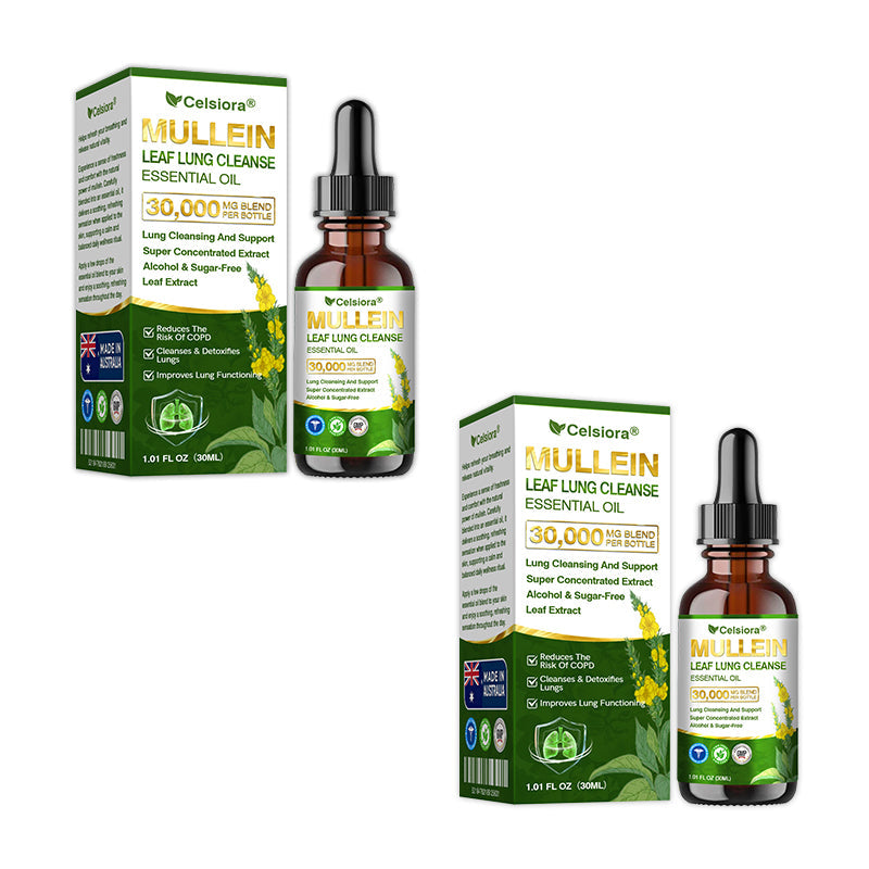 🌽✅𝐀𝐔 𝐎𝐟𝐟𝐢𝐜𝐢𝐚𝐥 𝐒𝐭𝐨𝐫𝐞|𝐂𝐞𝐥𝐬𝐢𝐨𝐫𝐚® 𝐎𝐫𝐠𝐚𝐧𝐢𝐜 𝐌𝐮𝐥𝐥𝐞𝐢𝐧 𝐋𝐞𝐚𝐟 𝐋𝐮𝐧𝐠 𝐂𝐥𝐞𝐚𝐧𝐬𝐞 𝐄𝐬𝐬𝐞𝐧𝐭𝐢𝐚𝐥 𝐎𝐢𝐥 (💖Cough, wheezing, shortness of breath, sputum, stuffy nose, bronchitis, bronchitis, allergy symptoms, lung discomfort💝)