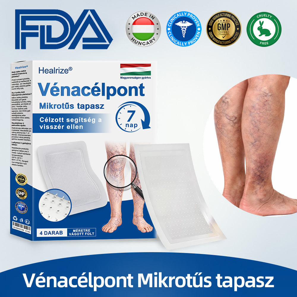🇭🇺𝐇𝐞𝐚𝐥𝐫𝐢𝐳𝐞® ✅VeinTarget mikrotűs tapasz👩‍⚕️⚡Azonnali enyhülés hosszú távú eredmények