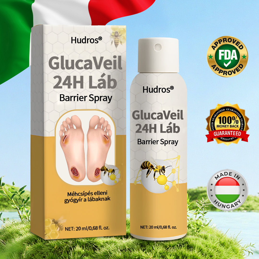 Hudros® 🌱GlucaVeil 24H lábvédő spray