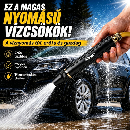 💥 Utolsó nap! Legalacsonyabb ár!! │ Billhol® 💧 Nagynyomású tisztítópisztoly – Erőteljes autó- és kerti tisztítás
