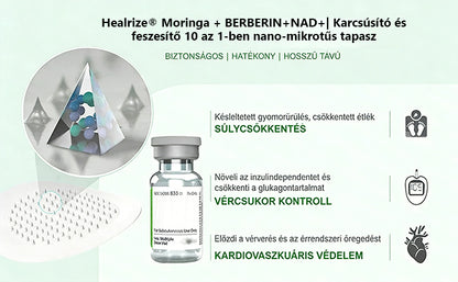 🇭🇺【Utolsó napi akció 80% KEDVEZMÉNY】💍Healrize® Moringa–Berberin és NAD+ 10 az 1-ben Fejlett Nano Mikrotűs Tapasz✨7 Párna dobozonként · Egyhetes készlet