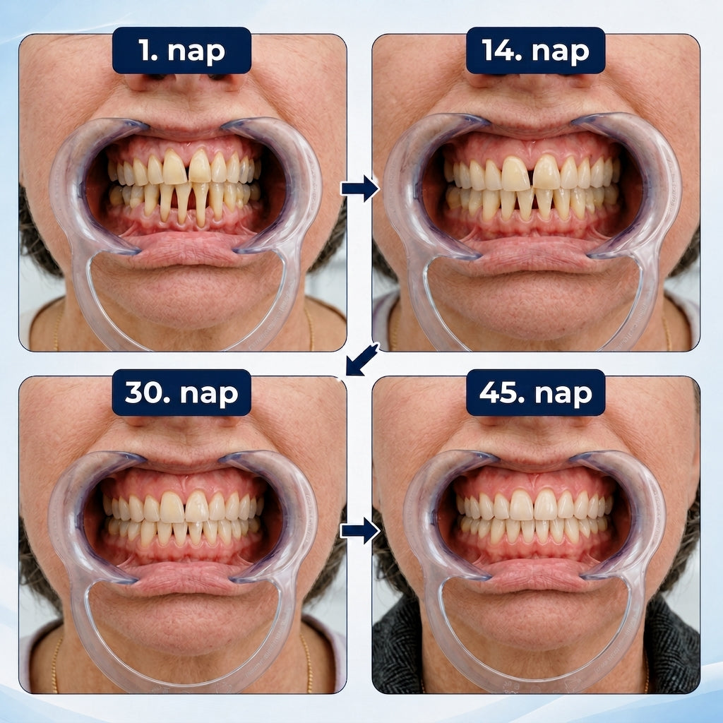 🔥 Spórolj 50%-ot Ma! 丨 REBYIPO® GumRevive – Fejlett Kettős Hullámhosszú Ínyápoló Rendszer 🦷✨