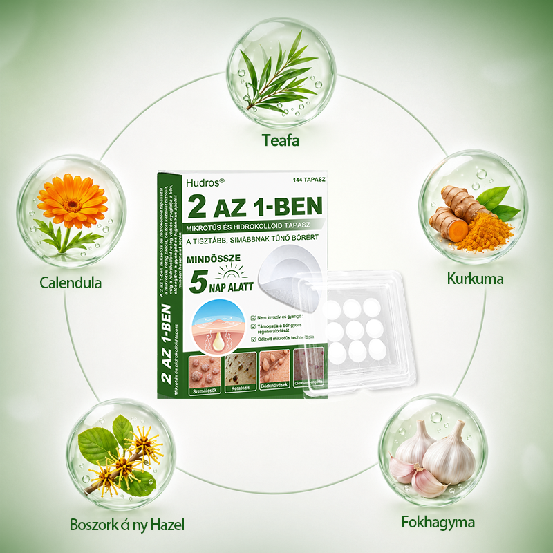 📌 𝐇𝐮𝐝𝐫𝐨𝐬® 𝟐 𝐚𝐳 𝟏-𝐛𝐞𝐧 𝐦𝐢𝐤𝐫𝐨𝐭ű𝐬 𝐡𝐢𝐝𝐫𝐨𝐤𝐨𝐥𝐥𝐨𝐢𝐝 𝐭𝐚𝐩𝐚𝐬𝐳𝐨𝐤 | 𝐊𝐢𝐞𝐦𝐞𝐥𝐤𝐞𝐝ő 𝐚𝐧𝐲𝐚𝐣𝐞𝐠𝐲𝐞𝐤, 𝐩𝐚𝐭𝐭𝐚𝐧á𝐬𝐨𝐤, 𝐥𝐚𝐩𝐨𝐬 𝐬𝐳𝐞𝐦ö𝐥𝐜𝐬ö𝐤 é𝐬 𝐛ő𝐫𝐤𝐢𝐧ö𝐯é𝐬𝐞𝐤 𝐞𝐥𝐭á𝐯𝐨𝐥í𝐭á𝐬á𝐫𝐚 𝐬𝐩𝐞𝐜𝐢𝐚𝐥𝐢𝐳á𝐥𝐯𝐚 | 𝐋á𝐭𝐡𝐚𝐭𝐚𝐭𝐥𝐚𝐧, 𝐜𝐬𝐢𝐥𝐥𝐚𝐠 𝐚𝐥𝐚𝐤ú 𝐩𝐚𝐭𝐭𝐚𝐧á𝐬𝐭𝐚𝐩𝐚𝐬𝐳𝐨𝐤 (𝐚𝐫𝐜𝐫𝐚 é𝐬 𝐭𝐞𝐬𝐭𝐫𝐞) | 𝟏𝟒𝟒 𝐝𝐚𝐫𝐚𝐛𝐨𝐬 𝐜𝐬𝐨𝐦𝐚𝐠🌱