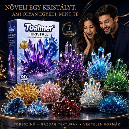 💥 Ma 50% kedvezmény | 👨‍👩‍👧‍👦Toaimer® CrystalGenesis — Növeszd meg saját luxus kristályékszeredet 💎