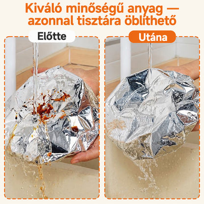 SVOZK® 🍽️ Újrahasználható, rugalmas alumíniumfóliás ételfedők tálakhoz, tányérokhoz és edényekhez — tartsa frissebben a maradékokat, készítse elő egyszerűbben az ételeket, és tároljon mindent rendezetten a hűtőben. ✨🥗❄️