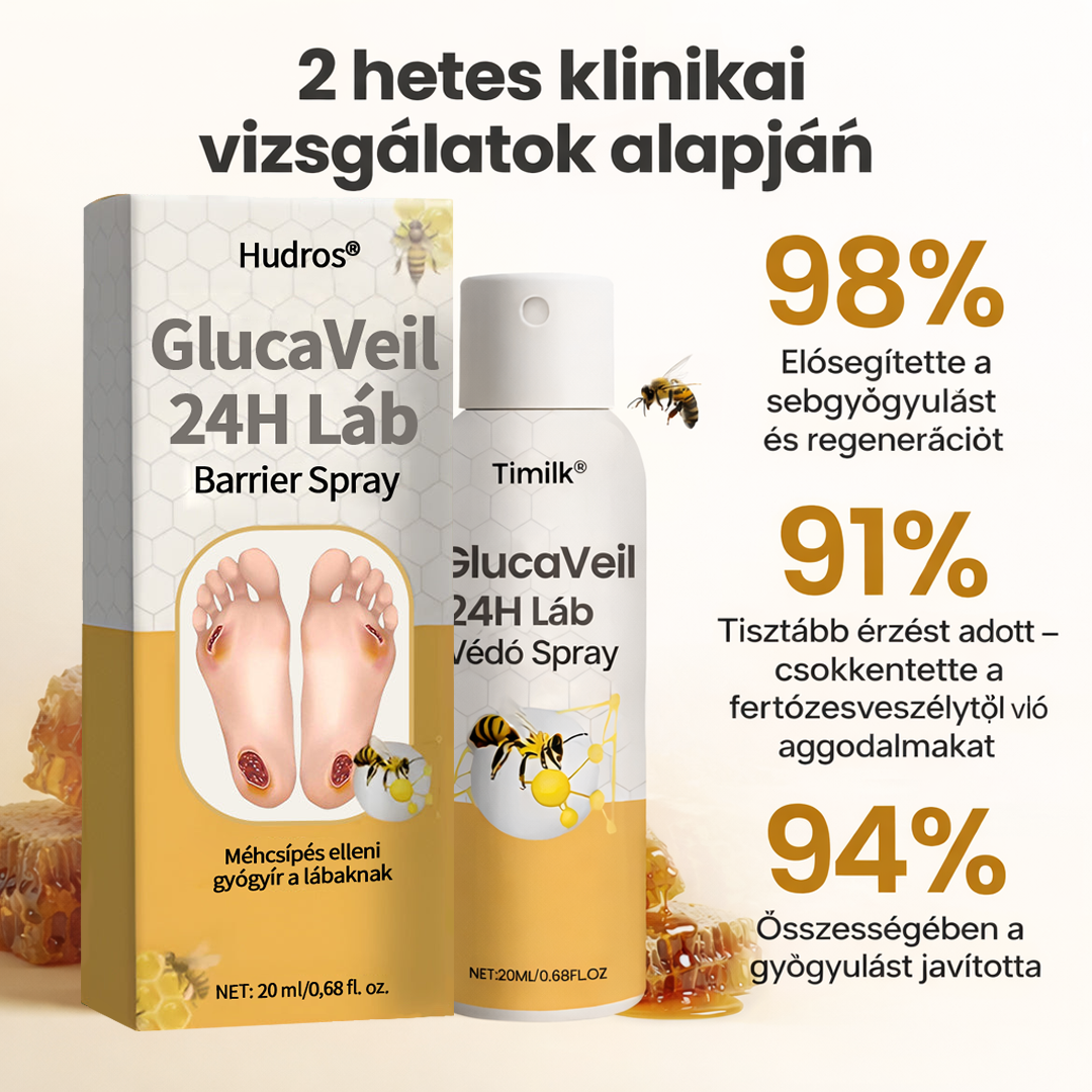Hudros® 🌱GlucaVeil 24H lábvédő spray