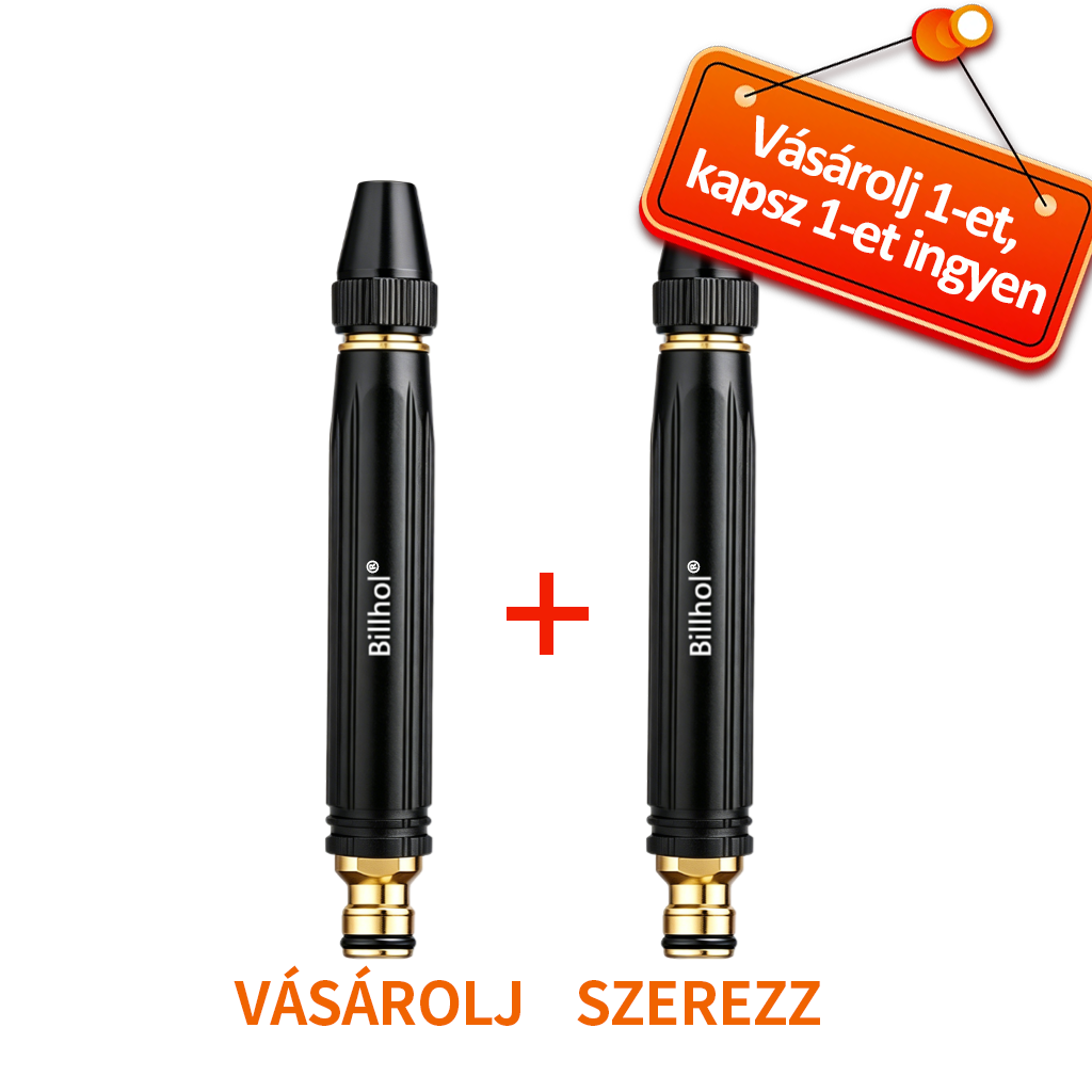 💥 Utolsó nap! Legalacsonyabb ár!! │ Billhol® 💧 Nagynyomású tisztítópisztoly – Erőteljes autó- és kerti tisztítás