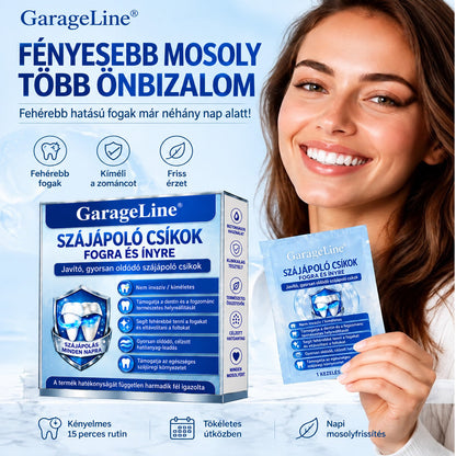 🇭🇺👨‍⚕️✅GarageLine®🦷🍃Ragyogtasd fel a mosolyod✨ Professzionális Fogfehérítő Tapasz 🍃8️⃣