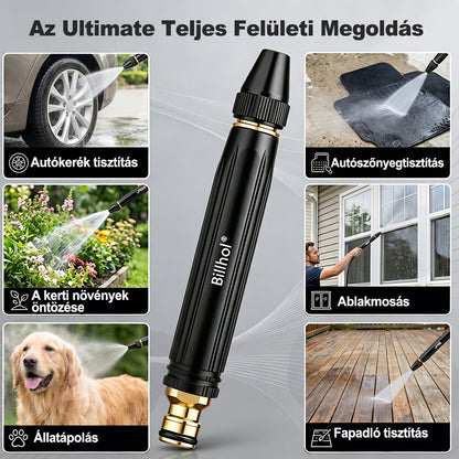 💥 Utolsó nap! Legalacsonyabb ár!! │ Billhol® 💧 Nagynyomású tisztítópisztoly – Erőteljes autó- és kerti tisztítás