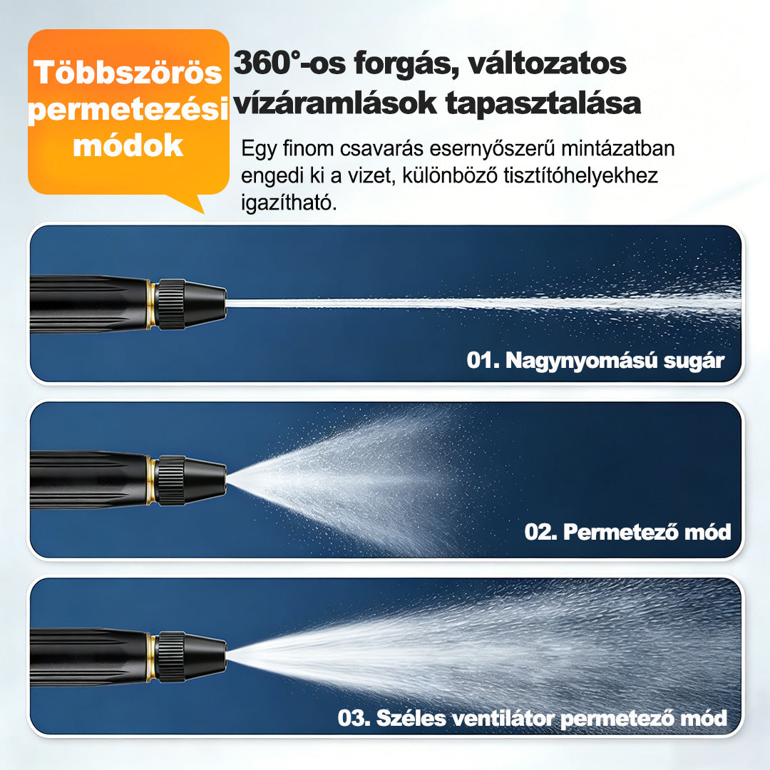 💥 Utolsó nap! Legalacsonyabb ár!! │ Billhol® 💧 Nagynyomású tisztítópisztoly – Erőteljes autó- és kerti tisztítás