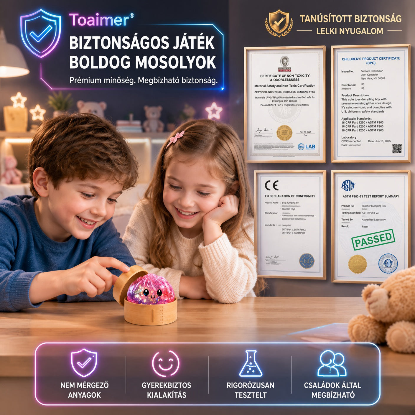 ⏳ UTOLSÓ ESÉLY AZ 50% KEDVEZMÉNYRE! 丨 Toaimer® Varázslatos Arcváltó Gombóc Squishy