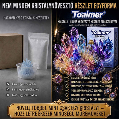 💥 Ma 50% kedvezmény | 👨‍👩‍👧‍👦Toaimer® CrystalGenesis — Növeszd meg saját luxus kristályékszeredet 💎