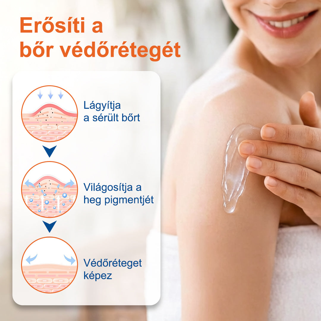 Trilumia® DermalRebuild bőrfiatalító gél👨‍⚕️Keloid hegek, akne hegek, bárányhimlő hegek, műtéti hegek, égési hegek
