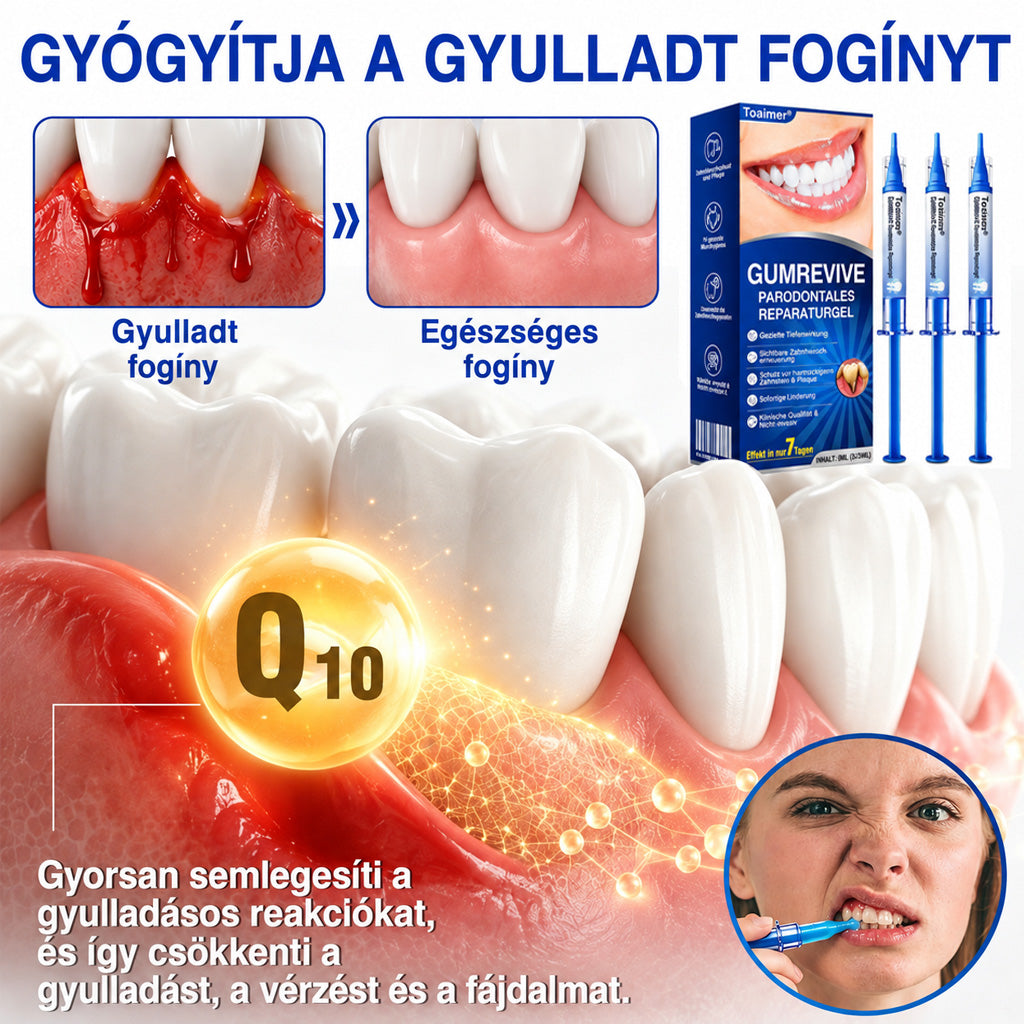 🇭🇺👨‍⚕️✅🦷 Trilumia® GumRevive – fejlett gél az íny és a fogágy ápolására