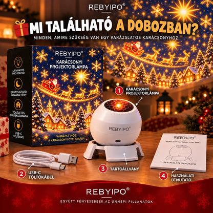 REBYIPO® 🎄 Karácsonyi fények – Varázsolj ünnepi hangulatot otthonodba! 🎈
