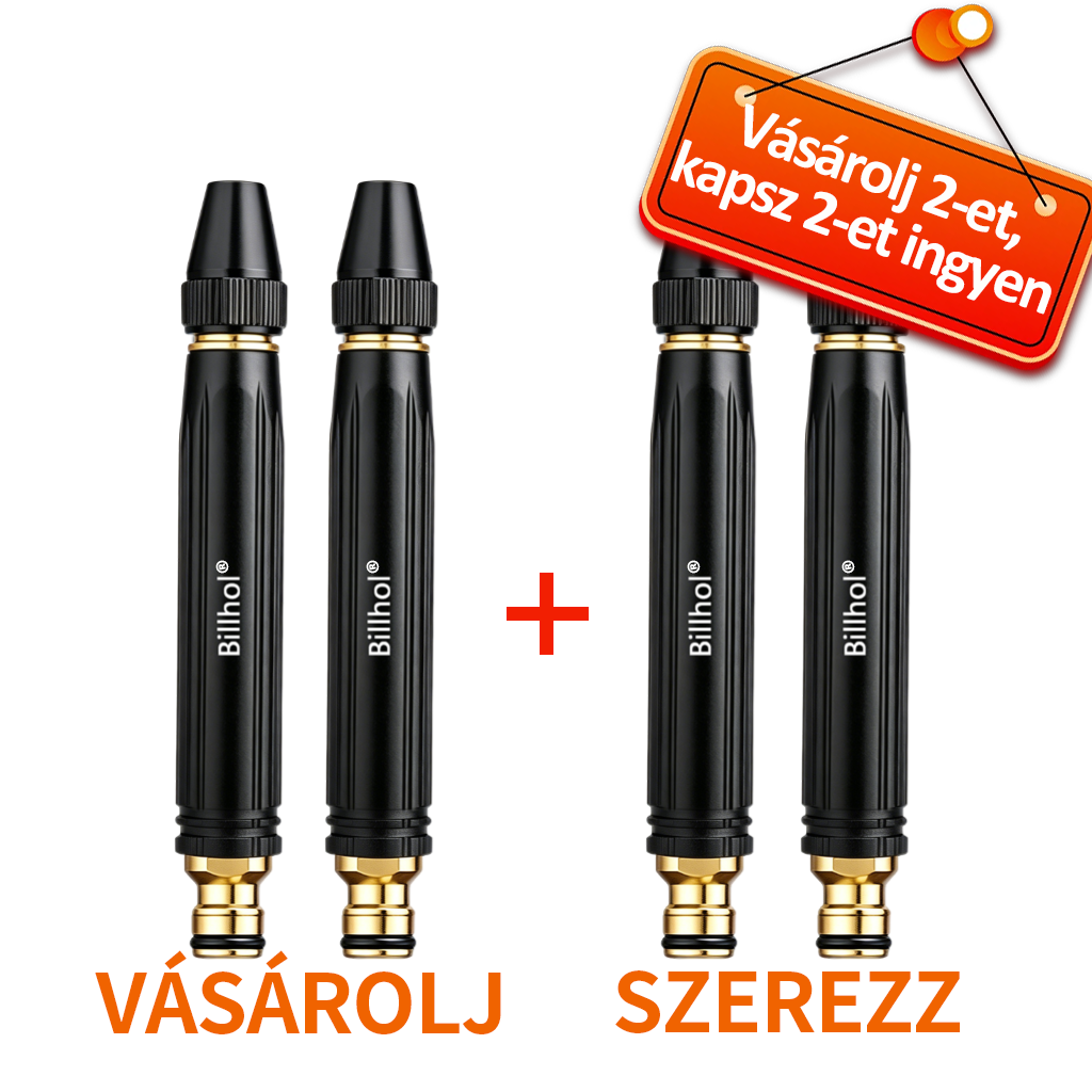 💥 Utolsó nap! Legalacsonyabb ár!! │ Billhol® 💧 Nagynyomású tisztítópisztoly – Erőteljes autó- és kerti tisztítás