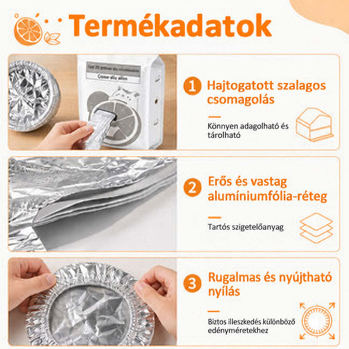 SVOZK® 🍽️ Újrahasználható, rugalmas alumíniumfóliás ételfedők tálakhoz, tányérokhoz és edényekhez — tartsa frissebben a maradékokat, készítse elő egyszerűbben az ételeket, és tároljon mindent rendezetten a hűtőben. ✨🥗❄️