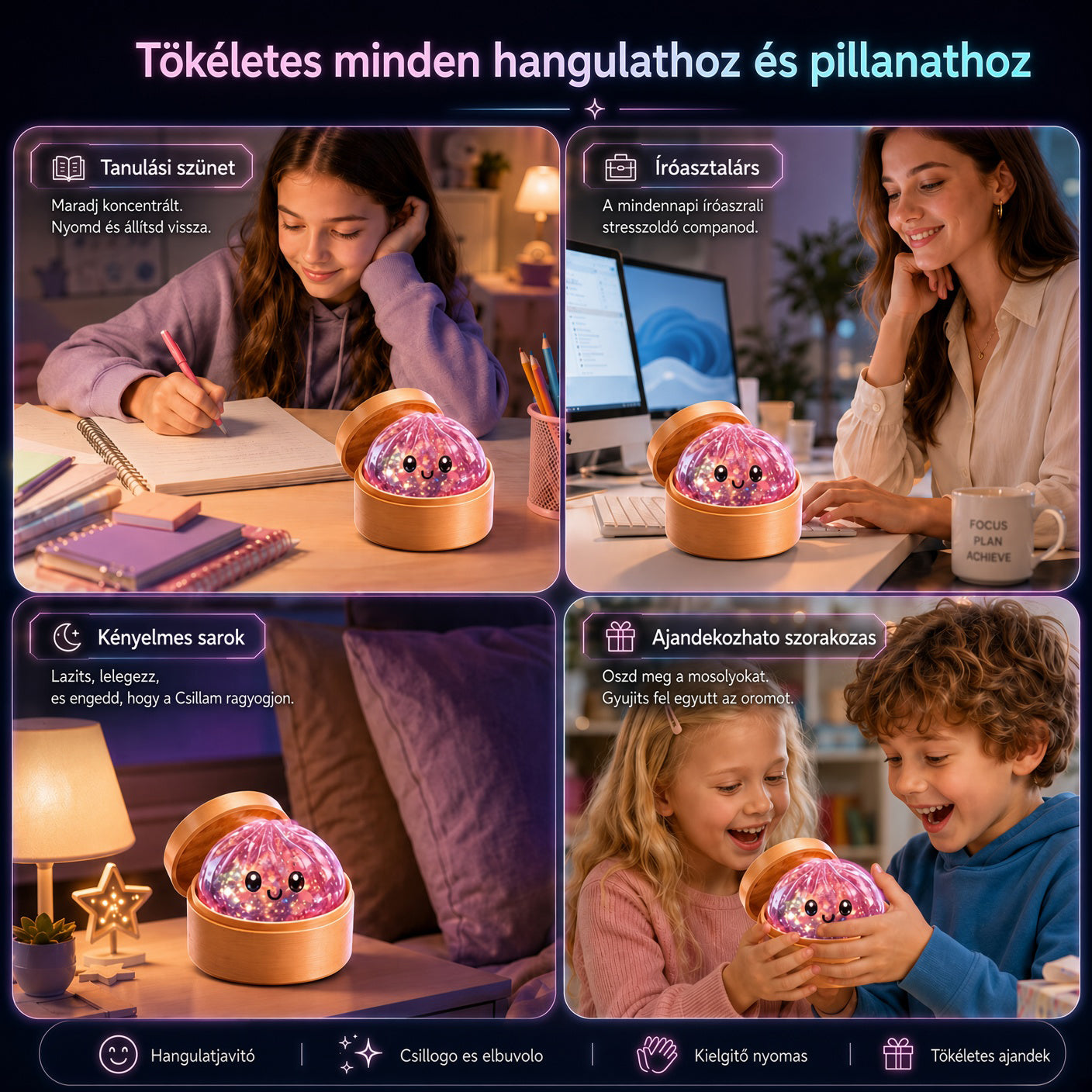 ⏳ UTOLSÓ ESÉLY AZ 50% KEDVEZMÉNYRE! 丨 Toaimer® Varázslatos Arcváltó Gombóc Squishy