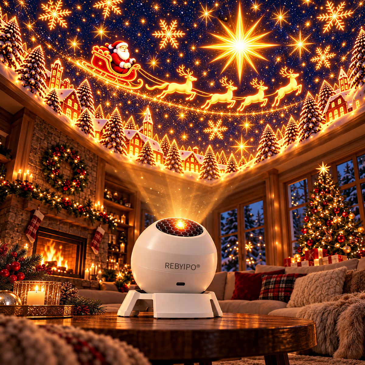 REBYIPO® 🎄 Karácsonyi fények – Varázsolj ünnepi hangulatot otthonodba! 🎈