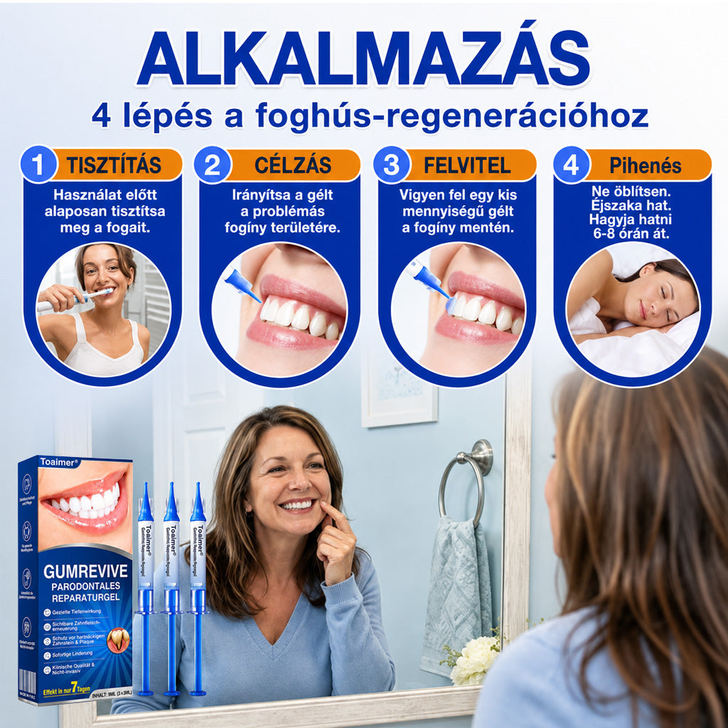🇭🇺👨‍⚕️✅🦷 Trilumia® GumRevive – fejlett gél az íny és a fogágy ápolására