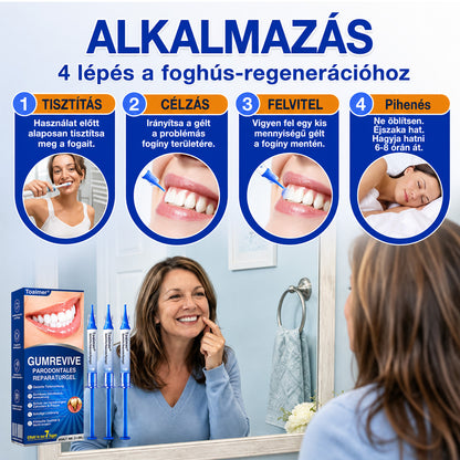 🇭🇺👨‍⚕️✅🦷 Trilumia® GumRevive – fejlett gél az íny és a fogágy ápolására