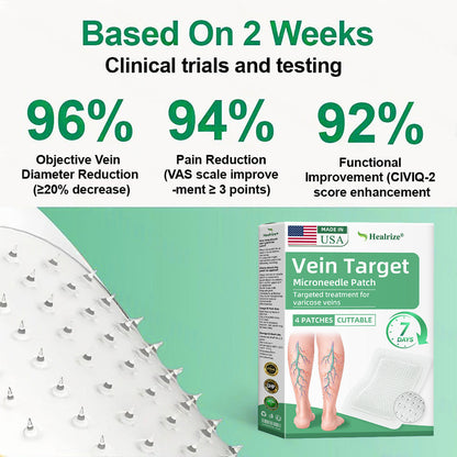 Healrize® 🛒VeinTarget mikrotűs tapasz ⚡Azonnali enyhülés hosszú távú eredmények