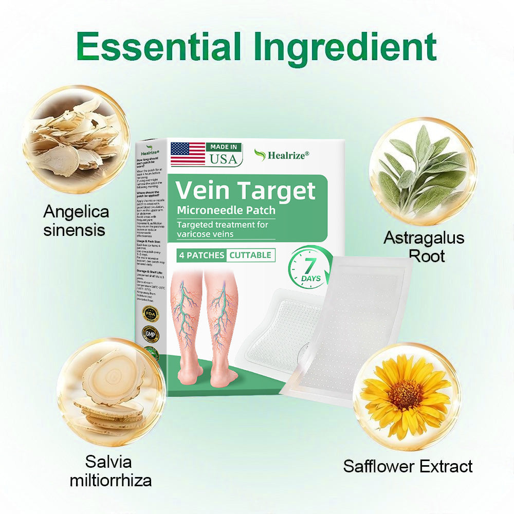 Healrize® 🛒VeinTarget mikrotűs tapasz ⚡Azonnali enyhülés hosszú távú eredmények