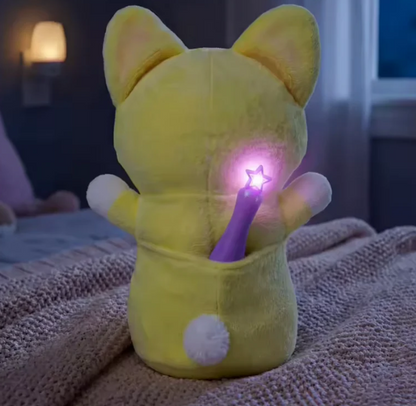 GlowBabies Glow-in-the-Dark Plush Toys with Magic Light Pen