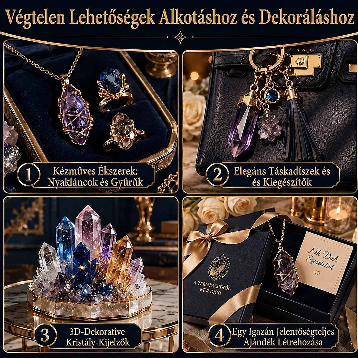 💥 Ma 50% kedvezmény | 👨‍👩‍👧‍👦Toaimer® CrystalGenesis — Növeszd meg saját luxus kristályékszeredet 💎