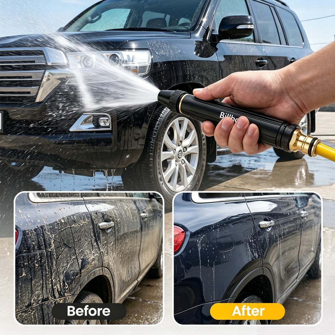 🔥 Last Day! Lowest Price — Only £4.66!!丨Billhol® 🏆Home high-pressure car wash water gun , a must-have for watering plants and vegetables, and car washing.👍💦