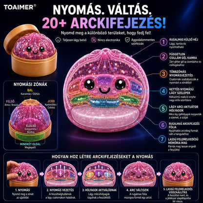⏳ UTOLSÓ ESÉLY AZ 50% KEDVEZMÉNYRE! 丨 Toaimer® Varázslatos Arcváltó Gombóc Squishy