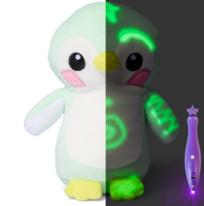 GlowBabies Glow-in-the-Dark Plush Toys with Magic Light Pen