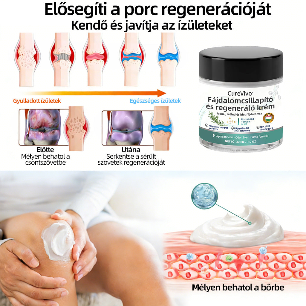 [Újévi különleges ajánlat] CureVivo® fájdalomcsillapító és regeneráló krém🤶Izom-, ízületi és idegfájdalmakra
