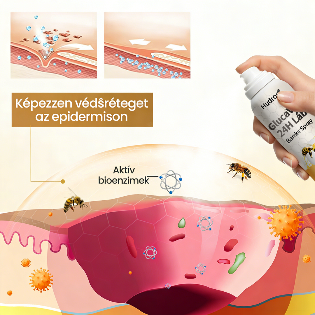Hudros® 🌱GlucaVeil 24H lábvédő spray