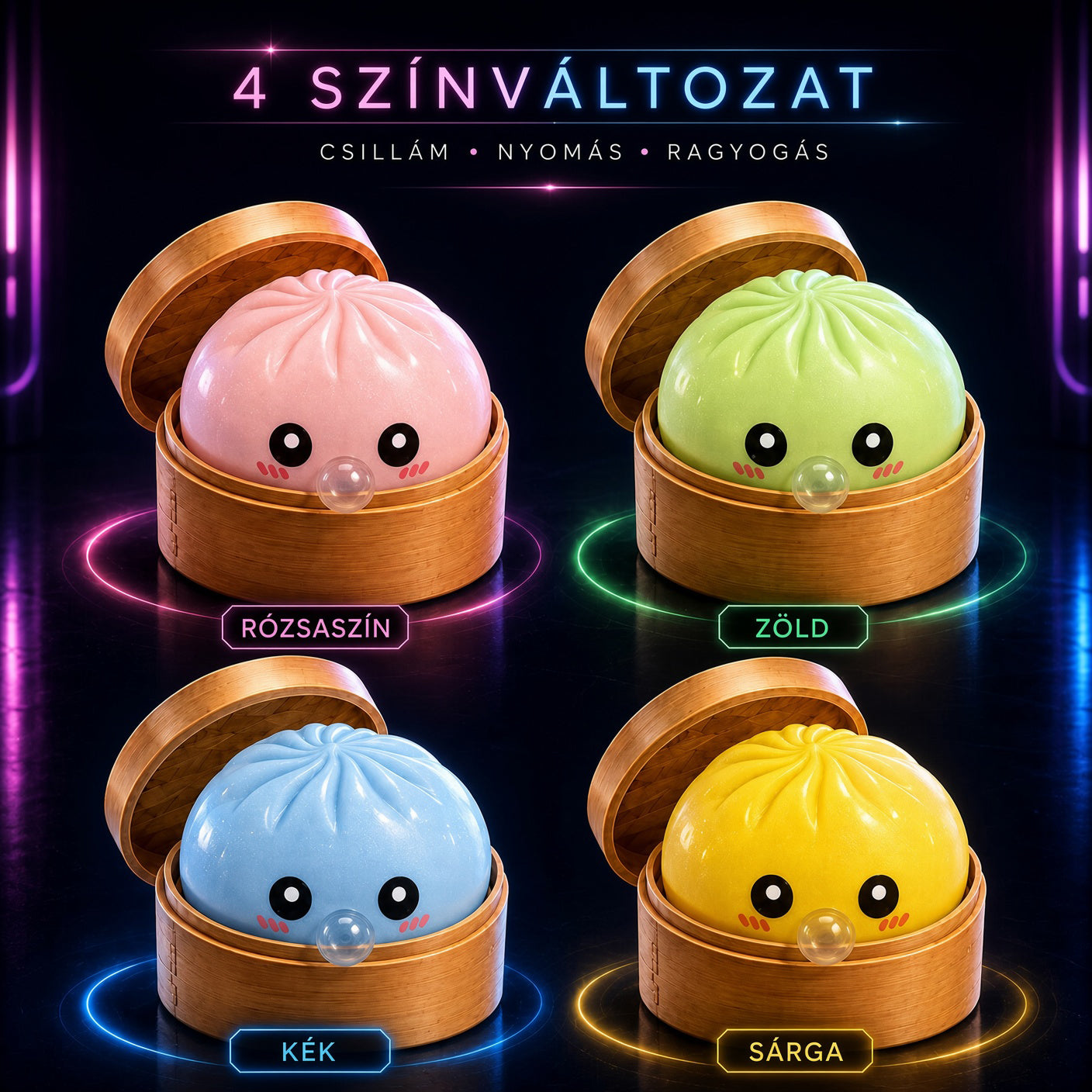 ⏳ UTOLSÓ ESÉLY AZ 50% KEDVEZMÉNYRE! 丨 Toaimer® Varázslatos Arcváltó Gombóc Squishy