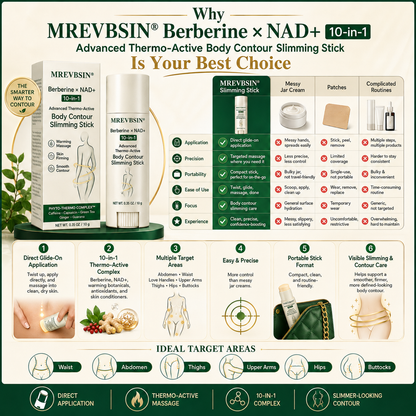 𝐏𝐡𝐲𝐬𝐢𝐜𝐢𝐚𝐧-𝐅𝐨𝐫𝐦𝐮𝐥𝐚𝐭𝐞𝐝🌱 | 𝐌𝐑𝐄𝐕𝐁𝑺𝑰𝑵® 𝐁𝐞𝐫𝐛𝐞𝐫𝐢𝐧𝐞 × 𝐍𝐀𝐃+ 𝟏𝟎-𝐢𝐧-𝟏 𝐀𝐝𝐯𝐚𝐧𝐜𝐞𝐝 𝐓𝐡𝐞𝐫𝐦𝐨-𝐀𝐜𝐭𝐢𝐯𝐞 𝐁𝐨𝐝𝐲 𝐂𝐨𝐧𝐭𝐨𝐮𝐫 𝐒𝐥𝐢𝐦𝐦𝐢𝐧𝐠 𝐒𝐭𝐢𝐜𝐤 (𝐅𝐨𝐫 𝐚 𝐅𝐢𝐫𝐦𝐞𝐫, 𝐒𝐦𝐨𝐨𝐭𝐡𝐞𝐫 & 𝐌𝐨𝐫𝐞 𝐃𝐞𝐟𝐢𝐧𝐞𝐝-𝐋𝐨𝐨𝐤𝐢𝐧𝐠 𝐁𝐨𝐝𝐲)