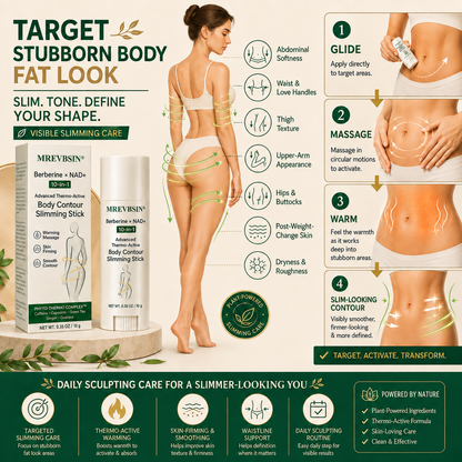 𝐏𝐡𝐲𝐬𝐢𝐜𝐢𝐚𝐧-𝐅𝐨𝐫𝐦𝐮𝐥𝐚𝐭𝐞𝐝🌱 | 𝐌𝐑𝐄𝐕𝐁𝑺𝑰𝑵® 𝐁𝐞𝐫𝐛𝐞𝐫𝐢𝐧𝐞 × 𝐍𝐀𝐃+ 𝟏𝟎-𝐢𝐧-𝟏 𝐀𝐝𝐯𝐚𝐧𝐜𝐞𝐝 𝐓𝐡𝐞𝐫𝐦𝐨-𝐀𝐜𝐭𝐢𝐯𝐞 𝐁𝐨𝐝𝐲 𝐂𝐨𝐧𝐭𝐨𝐮𝐫 𝐒𝐥𝐢𝐦𝐦𝐢𝐧𝐠 𝐒𝐭𝐢𝐜𝐤 (𝐅𝐨𝐫 𝐚 𝐅𝐢𝐫𝐦𝐞𝐫, 𝐒𝐦𝐨𝐨𝐭𝐡𝐞𝐫 & 𝐌𝐨𝐫𝐞 𝐃𝐞𝐟𝐢𝐧𝐞𝐝-𝐋𝐨𝐨𝐤𝐢𝐧𝐠 𝐁𝐨𝐝𝐲)